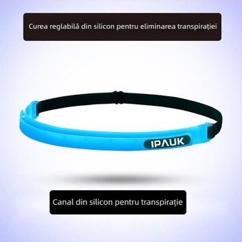 Bandă de cap din silicon pentru alergare și ciclism, unisex, cu logo personalizat