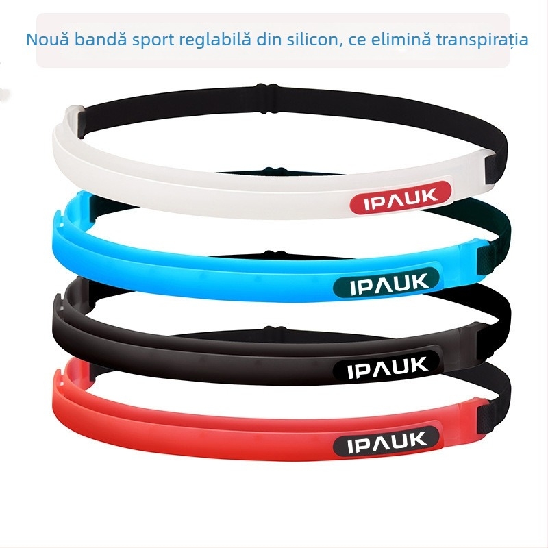 Bandă de cap din silicon pentru alergare și ciclism, unisex, cu logo personalizat