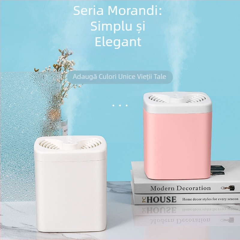 Noul model de umidificator de aer cu dublă pulverizare și ieșire mare de ceață pentru uz casnic, umidificator USB silențios de birou
