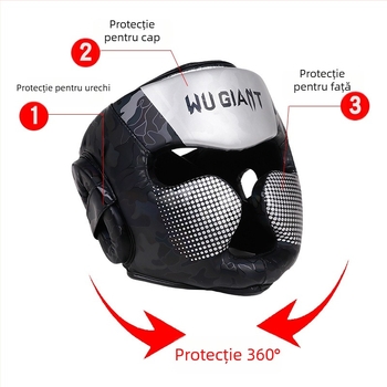 Protecție personalizată a capului și a feței pentru Sanda, Taekwondo și Muay Thai — echipament de protecție pentru adulți, antrenament de fitness