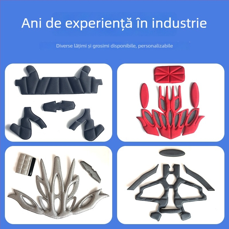 Înveliș interior de cască din burete cu absorbție la șocuri, turnare integrată cald/rece, strat de răcire și amortizare