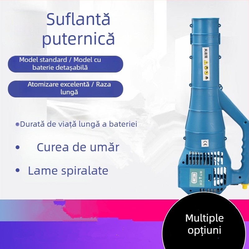 Baixin pulverizator electric agricol cu conductă de aer și sistem de ceață