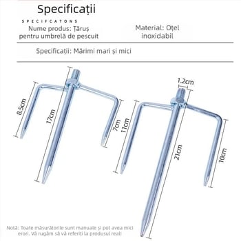 Accesorii pentru bază de umbrele pentru pescuit și umbrele de soare, bază triunghiulară detașabilă
