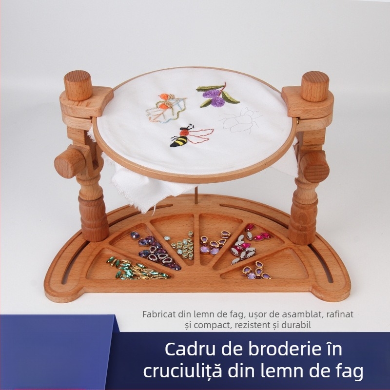 Ramă semicerc franțuzească pentru broderie, pentru cruce și broderie Suzhou