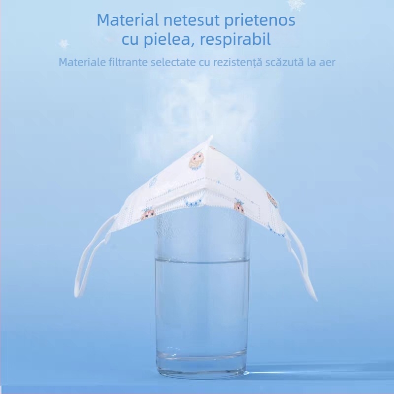 Mască medicală de unică folosință pentru copii, 3D, unisex, mărime mică