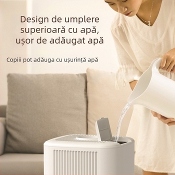 Yujie Umidificator ultrasonic comercial, 18 L, ieșire mare de ceață, pentru spații peste 60 m², 3 difuzoare de ceață, operare prin telecomandă, temporizator de 8+ ore, protecție la nivelul apei scăzut și întreruperi de curent, carcasă ABS plastic