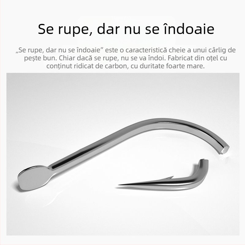 Zeyou cârlig de pescuit cu vârf plat, Nr. 1, ambalare 100 buc.