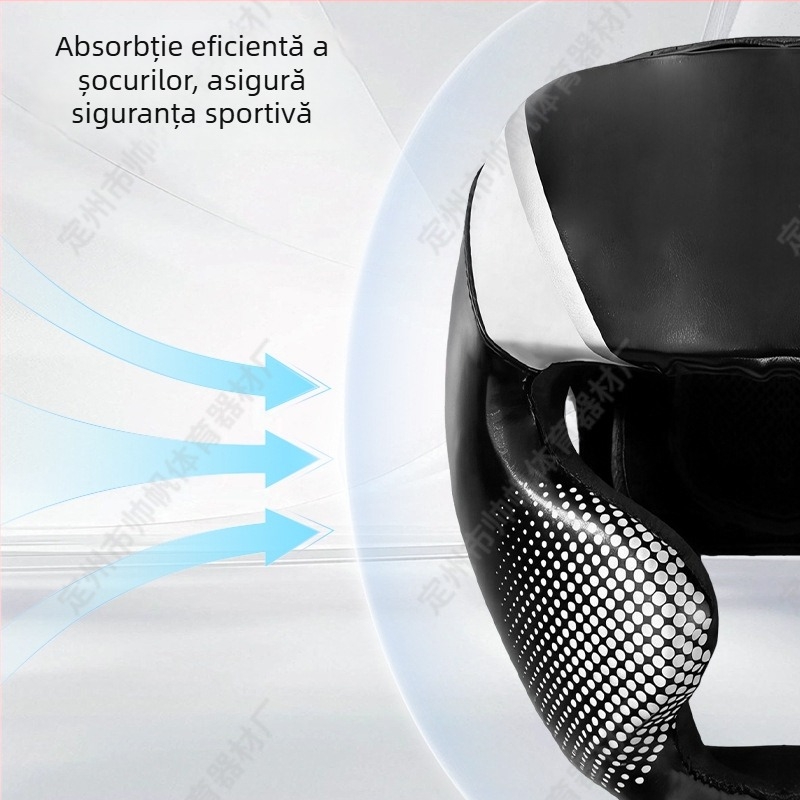 Protecție pentru cap cu mască facială pentru box și sanda – protecție completă pentru adulți și copii, competiții și antrenamente