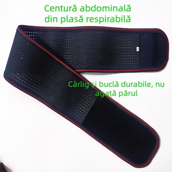 Centură de talie elastică și respirabilă pentru sport, suport talie, bandă abdominală, poliester