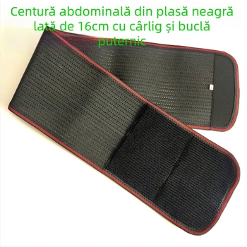 Centură de talie elastică și respirabilă pentru sport, suport talie, bandă abdominală, poliester