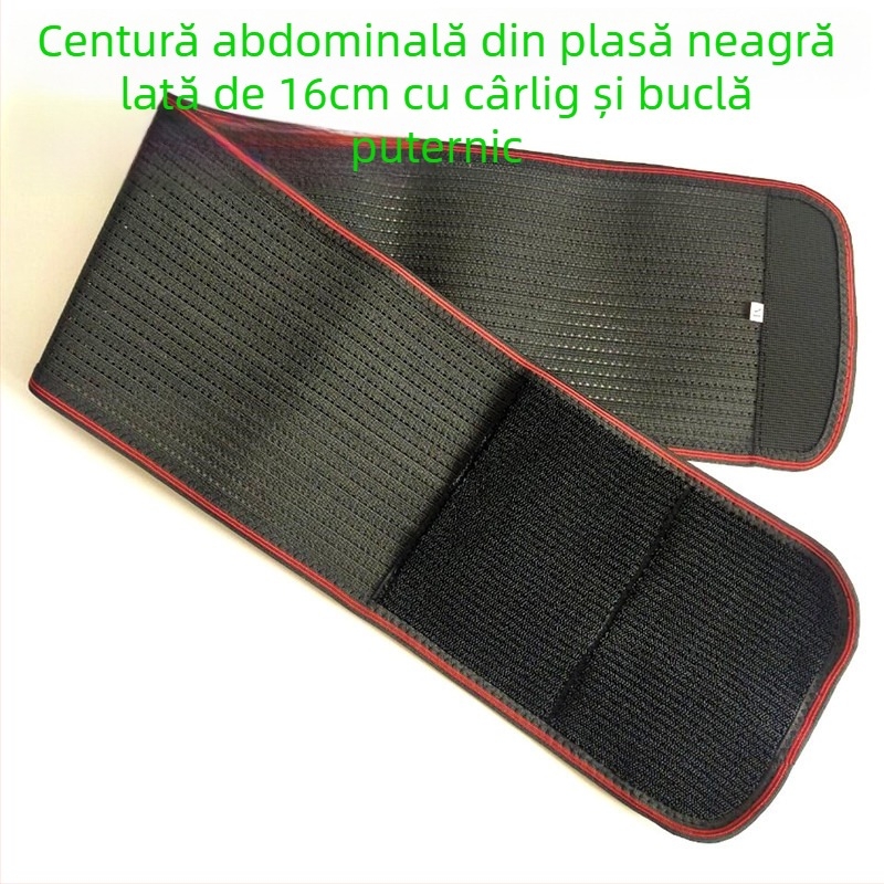 Centură de talie elastică și respirabilă pentru sport, suport talie, bandă abdominală, poliester