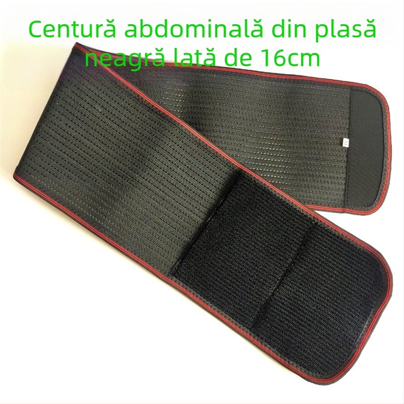 Centură de talie elastică și respirabilă pentru sport, suport talie, bandă abdominală, poliester