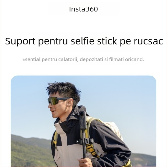 Insta360 suport selfie-stick pentru rucsac X5/X4/AcePro2/Go Ultra – accesorii originale