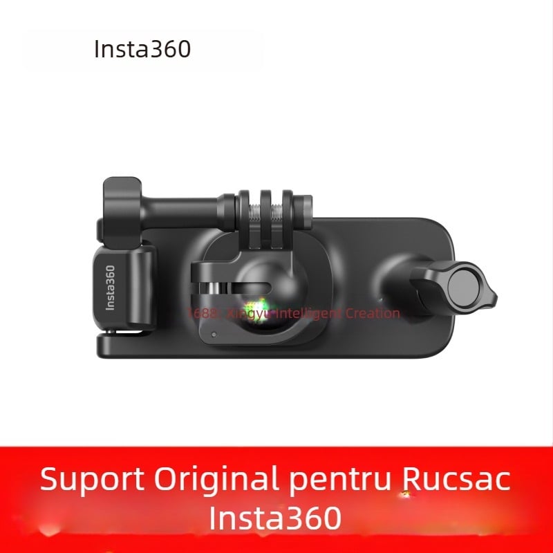Clemă pentru rucsac Insta360 pentru X4/X3/AcePro2/Go3s — cameră de acțiune panoramică