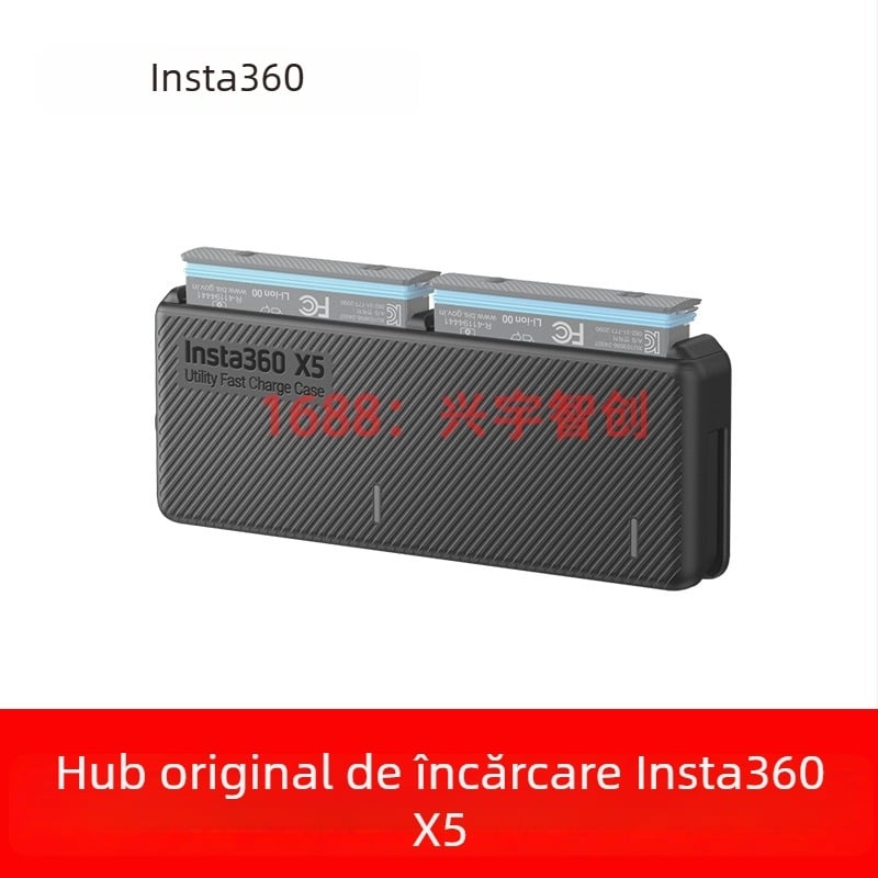 Shadow Stone Insta360 X5 carcasă de încărcare multifuncțională cu încărcător portabil și accesorii originale X5
