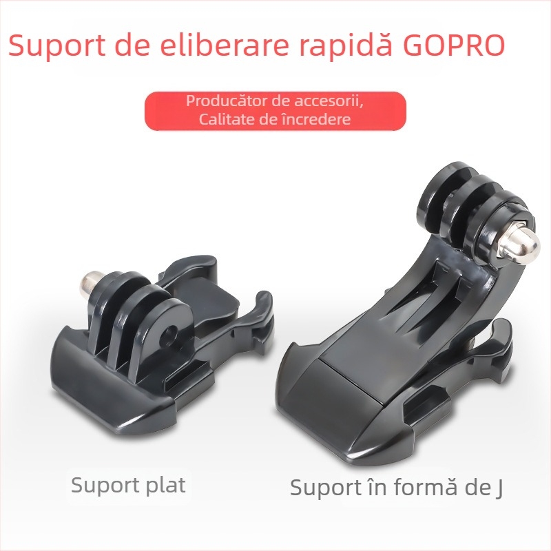 GoPro HERO9/10 bază montaj pentru cameră de acțiune, cu curea de piept și montură pentru cască tip J