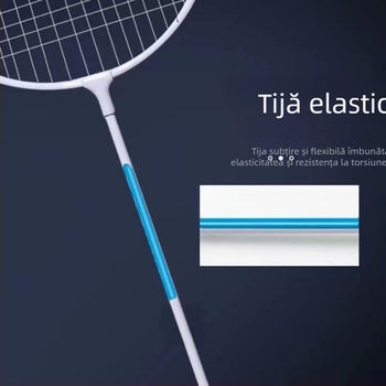 Rachetă de badminton din aliaj ultra-ușor – set dublu de rachete pentru adulți, bărbați și femei, antrenament sportiv