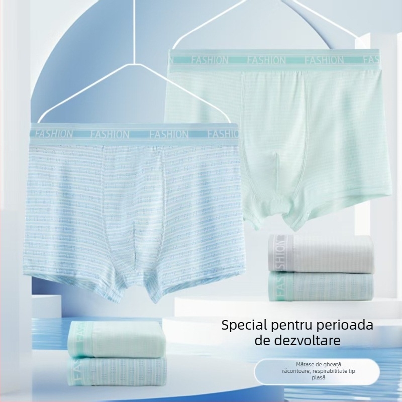 Lenjerie personalizată pentru adolescenți băieți, primăvară-vară, modal respirabil cu plasă