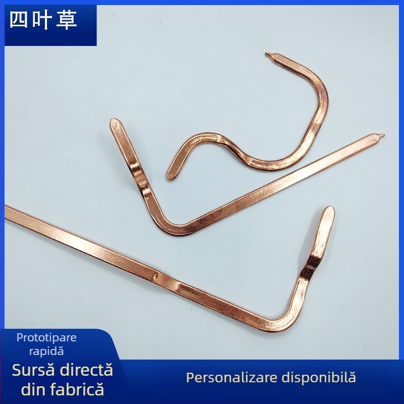 Radiator din cupru pur, cu formă specială îndoită, profil plat ultra-subțire, țeavă DIY de răcire cu 4 țevi de transfer termic