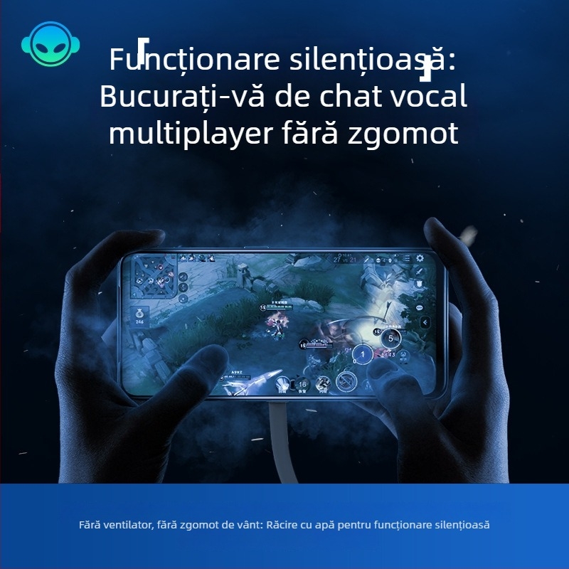 Răcitor de telefon cu apă, prindere prin clips pentru gaming și streaming