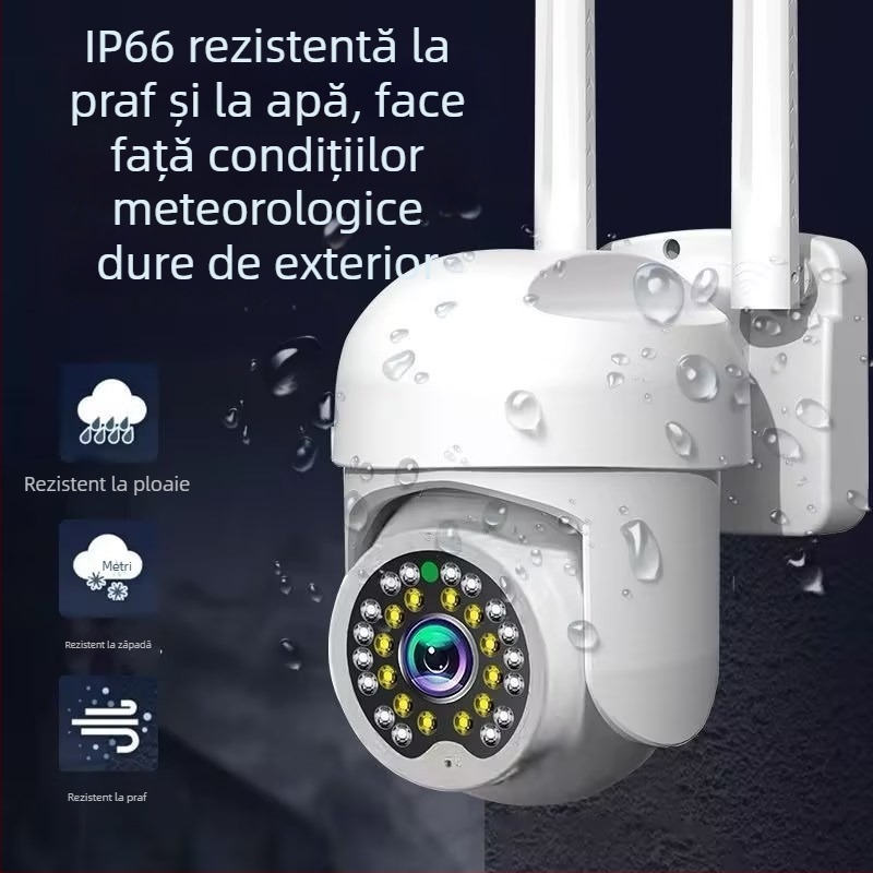 Cameră de supraveghere în formă de bec, 1080p HD, lampă inteligentă pentru uz casnic