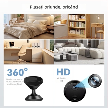 HDQ15 Cameră wireless pentru securitate casnică și supraveghere internă, cameră de acțiune pentru exterior, definiție înaltă, Wi-Fi