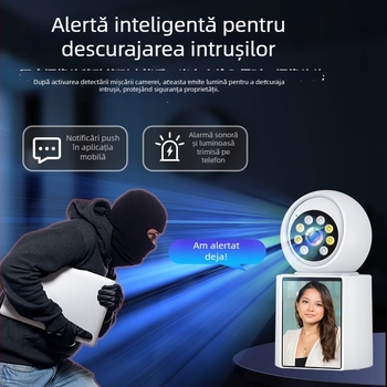 Monitor video inteligent cu comunicare bidirecțională și cameră pentru apel video, monitorizare a bebelușului la domiciliu