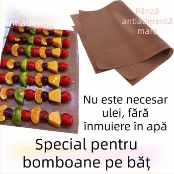 Covoraș de copt reutilizabil, antiaderent, cu strat teflon pentru temperaturi înalte