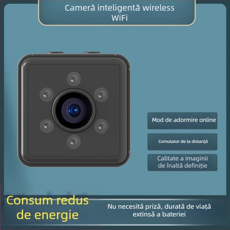 Cameră inteligentă wireless pentru casă, monitorizare la distanță, 1080p HD
