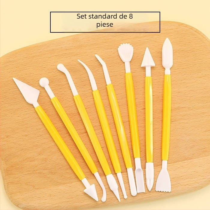 Set de cuțite pentru fondant și instrumente de modelare pentru lut și ceramică moale
