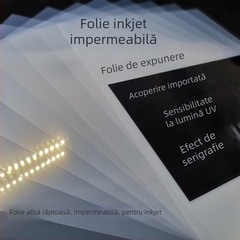 Folie transparentă rezistentă la apă pentru imprimare cu cerneală