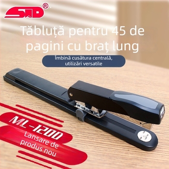 Flag ML-1200 Capsator de birou, cu braț lung, prindere centrală, 45 foi