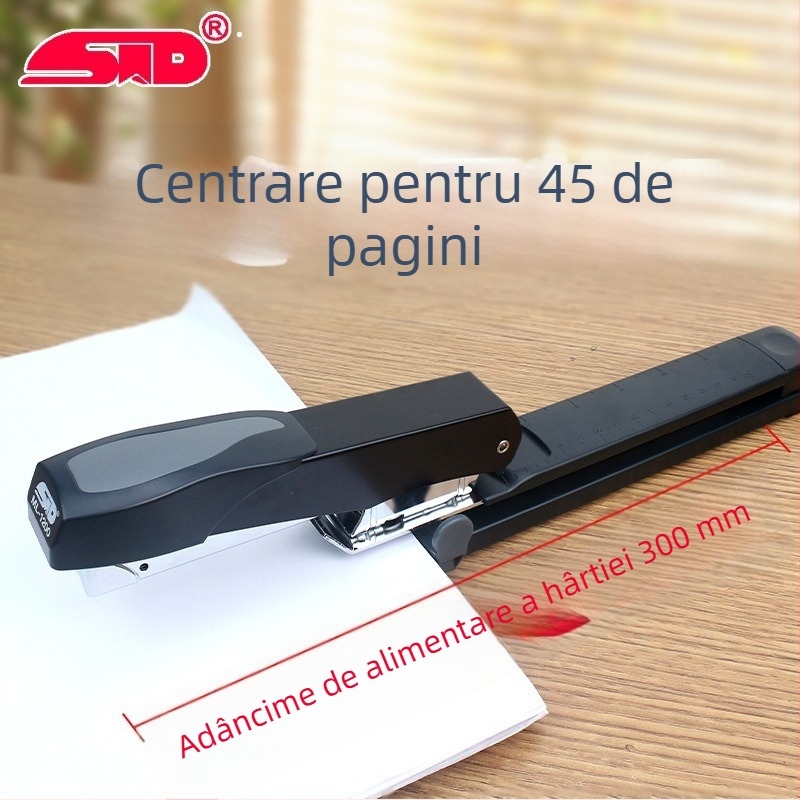 Flag ML-1200 Capsator de birou, cu braț lung, prindere centrală, 45 foi