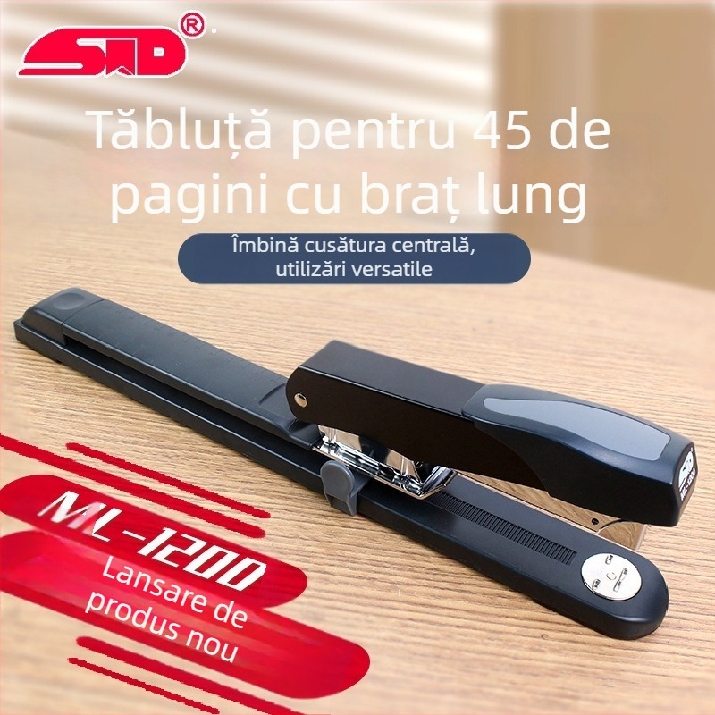 Flag ML-1200 Capsator de birou, cu braț lung, prindere centrală, 45 foi