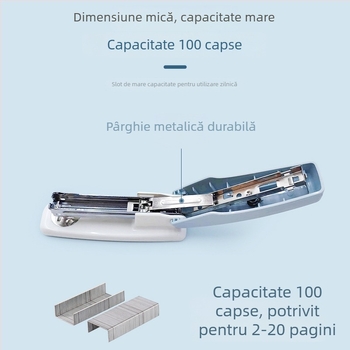 KW-TRIO 5515 Capsator în nuanțe de macaron, pentru birou și elevi, leagă până la 25 de pagini
