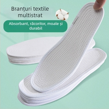 Talpă de încălțăminte vară, cu mai multe straturi din țesătură și bumbac, absorbantă la transpirație și deodorant, respirabilă, confortabilă și durabilă