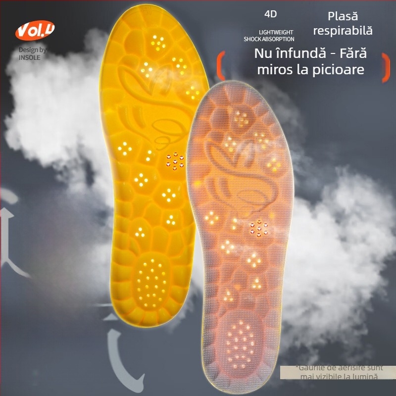 Tălpi sport din PU – ultra moi, respirante, absorbante de transpirație, confort pentru stat îndelungat, elasticitate înaltă și amortizare, pentru adidași și încălțăminte casual (unisex)