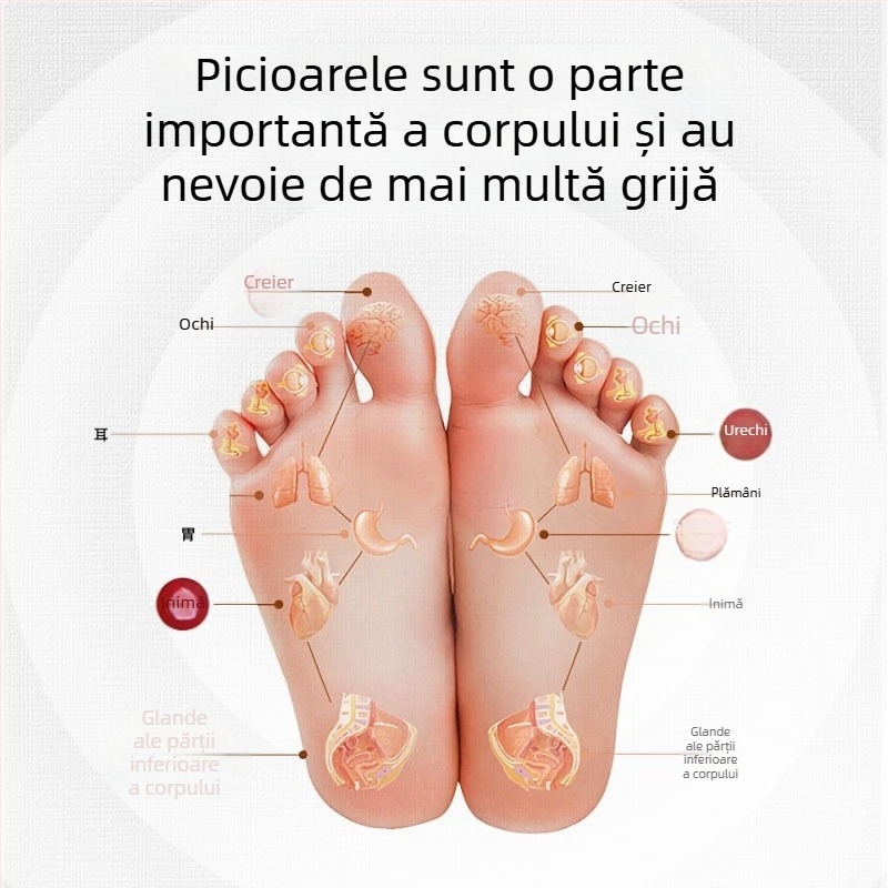 Tălpi de masaj pentru picioare cu știfturi dure stimulează punctele de acupresiune, particulele dure liniștesc tălpile