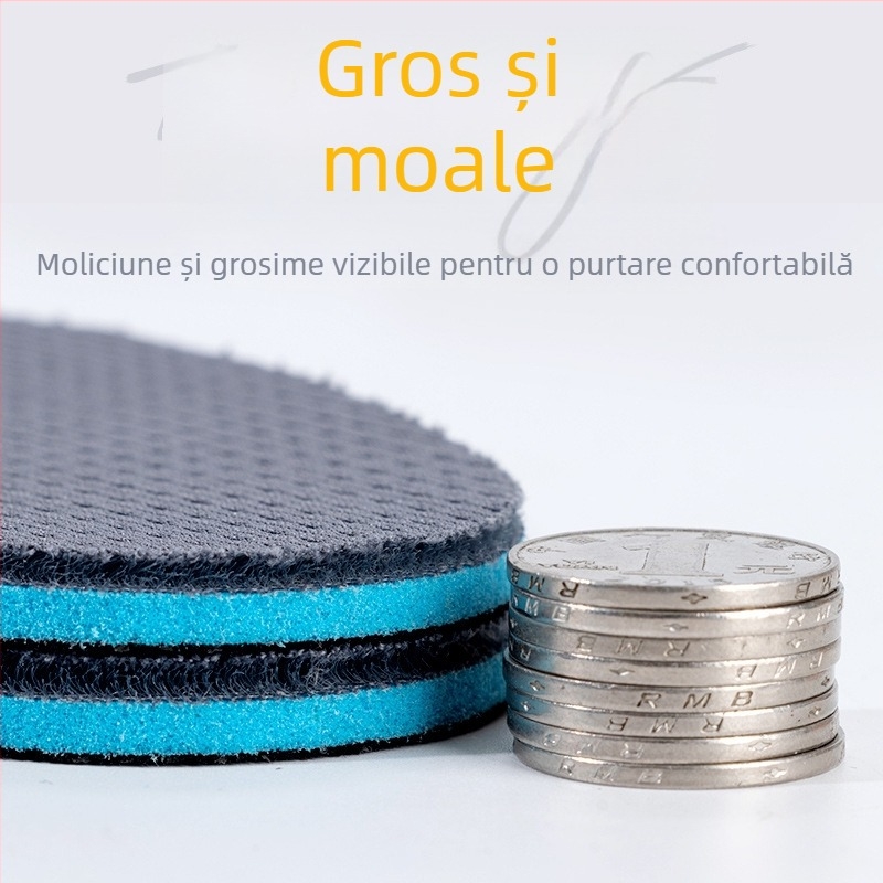 Talpă antiderapantă, lavabilă, tăiată la dimensiune pentru bărbați și femei — groasă, absorbantă la transpirație, respirabilă, deodorantă, talpă moale, talpă sport.