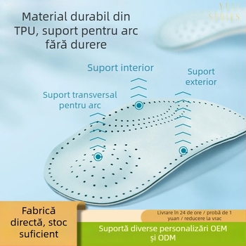 Tălpi cu suport de arc pentru încălțăminte, tălpi sportive cu creștere înălțime, talpă elastice cu absorbție de șoc, pentru femei și bărbați, alinierea piciorului valgus