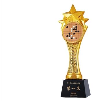 Trofeu de cristal personalizat pentru concursuri de jocuri de societate – Go, șah, Gomoku și damă, suvenir premium