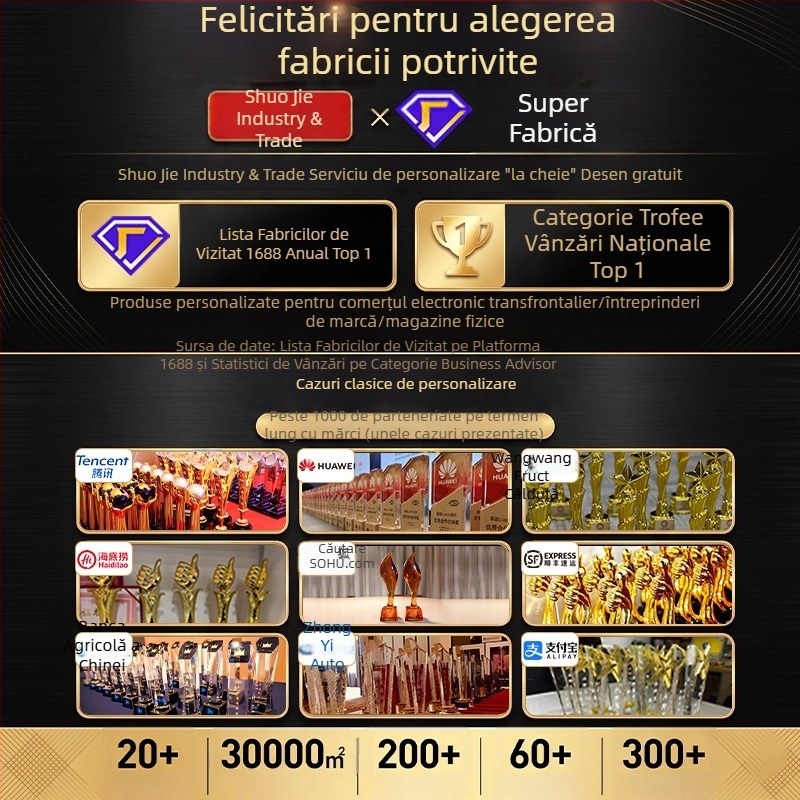 Trofeu personalizat din rășină pentru evenimente sportive și fotbal – stil Cupa Mondială