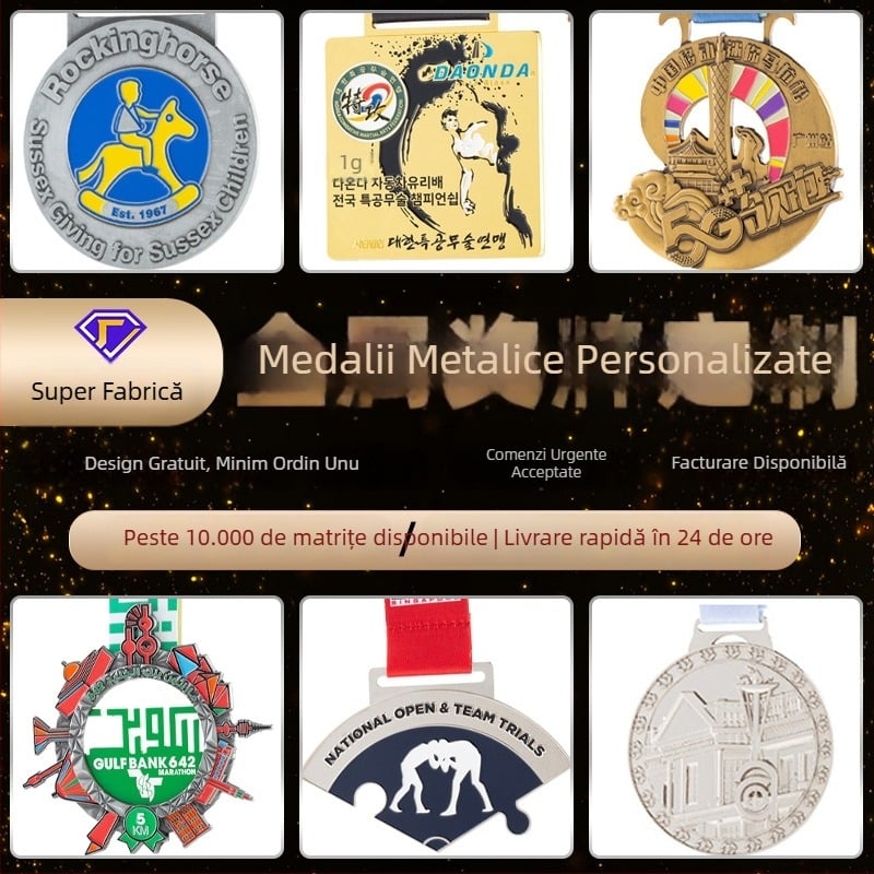 Medalii personalizate de maraton, medalii pentru alergare la comandă, medalii corporative, medalii metalice, producția de medalii și omagiere