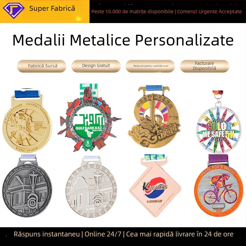 Medalii personalizate de maraton, medalii pentru alergare la comandă, medalii corporative, medalii metalice, producția de medalii și omagiere