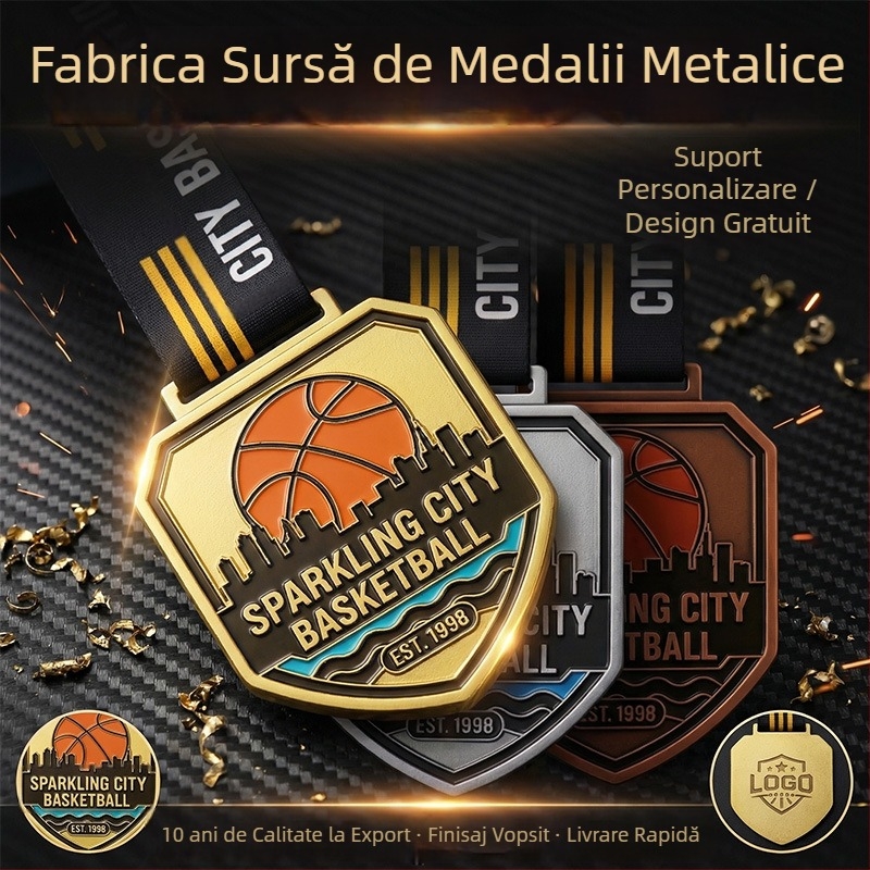 Medalie de maraton din aliaj zinc-aluminiu, turnată, premiu pentru evenimente și plăcuță memorială, imprimare logo personalizabil