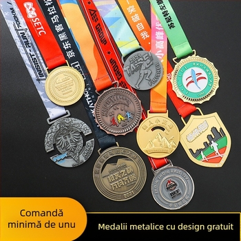 Medalii metalice personalizate pentru evenimente sportive, maratoane, drumeții pe campus, competiții de înot, distincții onorifice și medalii de aur