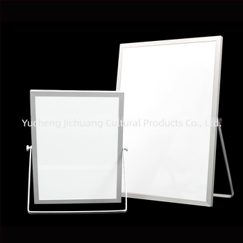 Tablă albă magnetică rotativă, cu două fețe, portabilă, cu cadru din aluminiu, pliabilă pentru copii