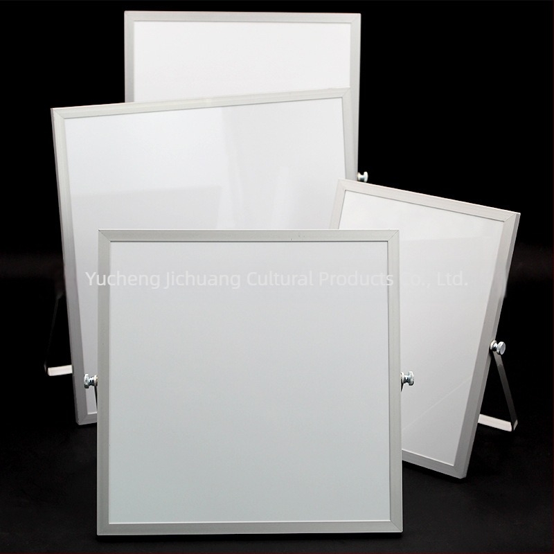 Tablă albă magnetică rotativă, cu două fețe, portabilă, cu cadru din aluminiu, pliabilă pentru copii