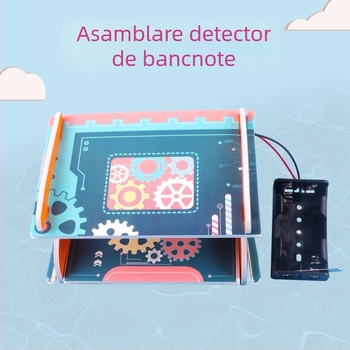 Detector DIY de bancnote pentru elevi – kit creativ de experimente științifice cu placă KT