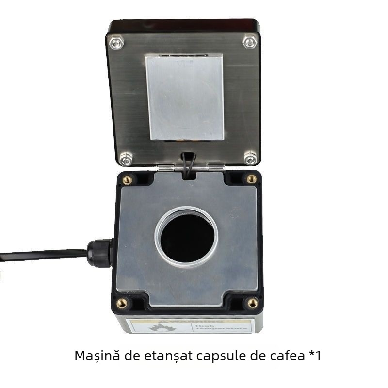 Mașină compactă de sigilat capsule de cafea din folie de aluminiu